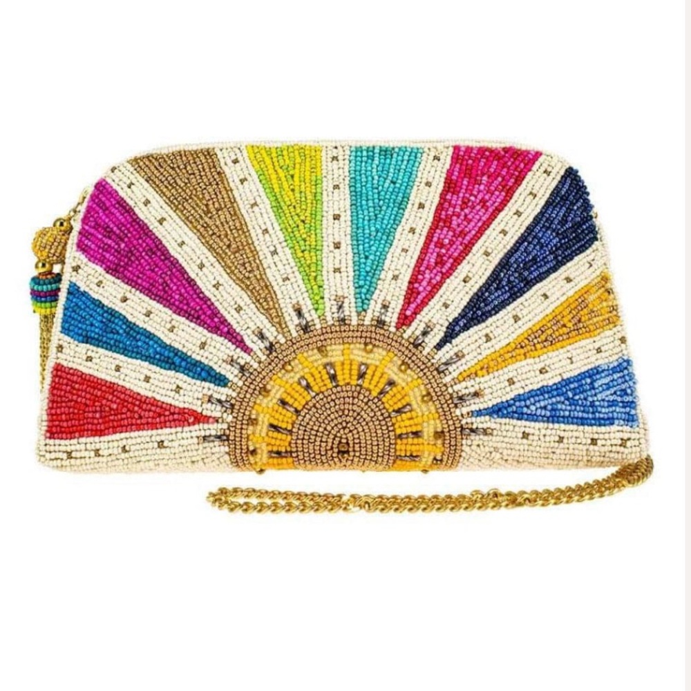 Mary Frances Rise & Shine Crossbody Clutch.  **SIGNED** EXCELLENT CONDITION.
